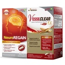 LABO 营养 VesseCLEAR EX + 神经区域: Nattokinase NSK-SD、 清洁和弹性血液容器的ELSTIN F、心血管和循环支持、扇贝衍生的PLASMALOGEN脑部恶化