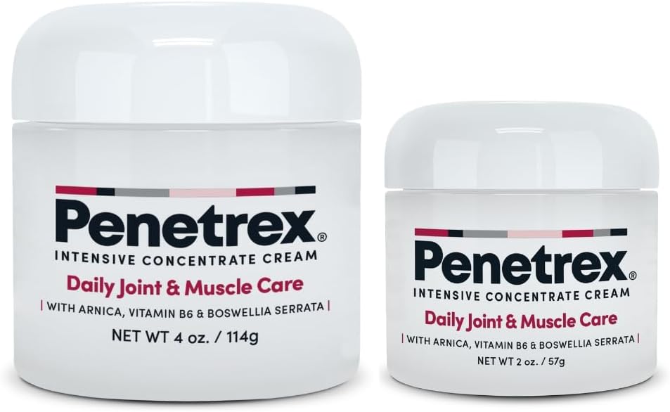 Penetrex 联合和肌肉治疗 Duo - 为背部、颈部、手部、脚部和神经部提供舒缓救济 - Rub with Arnica, Vitamin B6 MSM & Boswellia - 2oz, 4oz