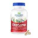 RidgeCrest Herbals ClearLungs Classic,天然肺和鼻天健康补充剂,用于溴化,呼吸,免疫,辛纳斯和Mucus Wellness支持,草药配方(60 Caps,30 Serv)