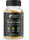 Pete & Pedro Men's Complete once Daily food multivitamins – 帮助肌肉支持、能量和豁免的补编 – Non-GMO, Natural, Made in America l As Seven on Shark Tank, 30日供应
