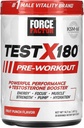 FORCE FACTOR 测试 X180 工作前粉末和能量补充,助力焦点和耐力,构建肌肉和力量,Nitric Oxde 补充 Ashwagandaha & L-Citrulline,水果扑克,30种服务