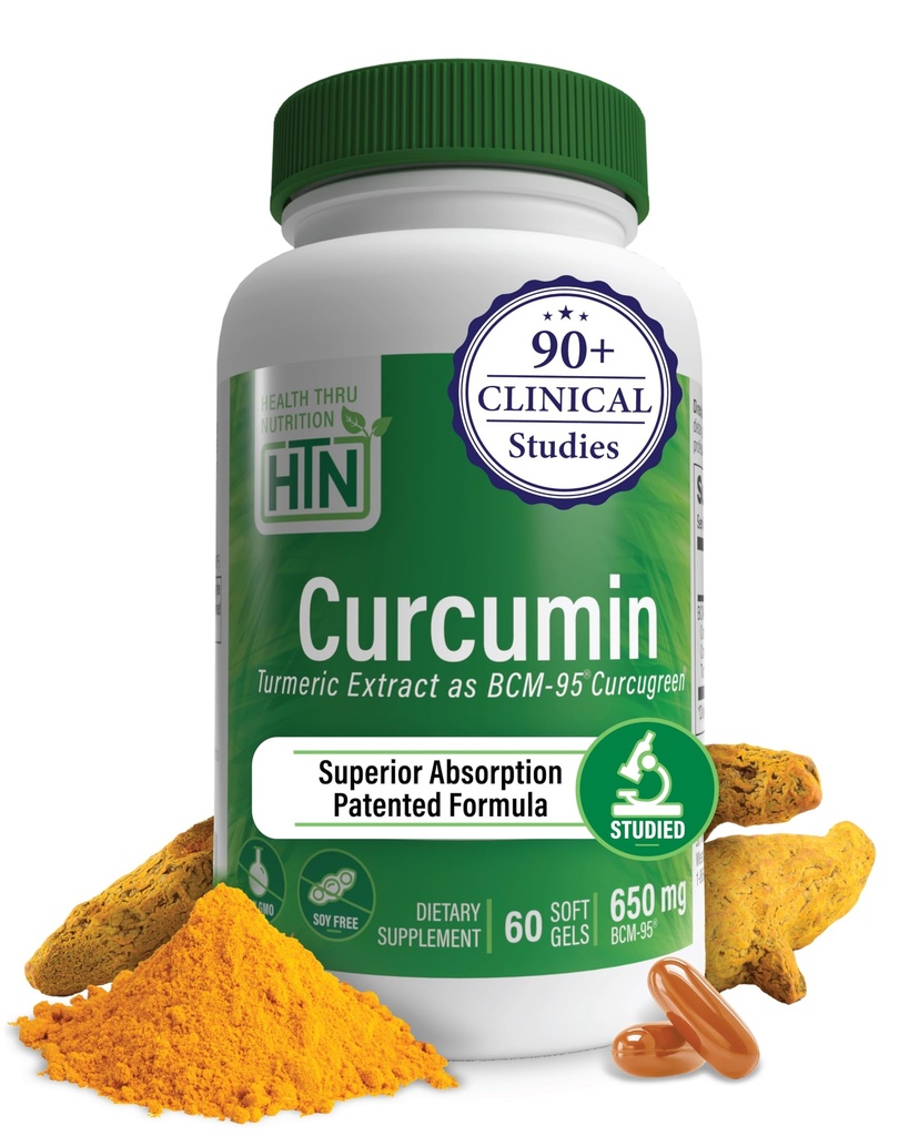 健康营养 Curru 营养 Curcumin 650mg BCM-95 Curcugreen | Turmeric Curcumin Complex | 高吸收 | 健康炎症反应 | 临床研究 | 第三方测试 | 非GMO(60包)