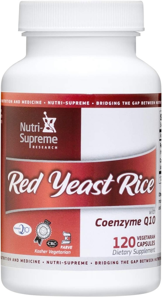 红酵母大米600毫克,含Coenzyme Q-10 - 120 Vegicaps