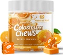 Colostrum Chews 配有辅生素的《古特健康》,《布洛丁》,《免疫支持》,《皮肤》,《发型和美貌》,《橙色火焰》(60种服务)