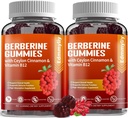 Berberine 补充锡兰肉桂-无糖有机Berberine 1500mg Gummys for Men and Women - 支持免疫和代谢与能源