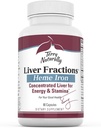 Terry Lither Fluactions - 耐力和能量支持与Gentle Iron - 饮食补充支持健康红血球形成 - liver Health的铁补充 - 90 Capsules