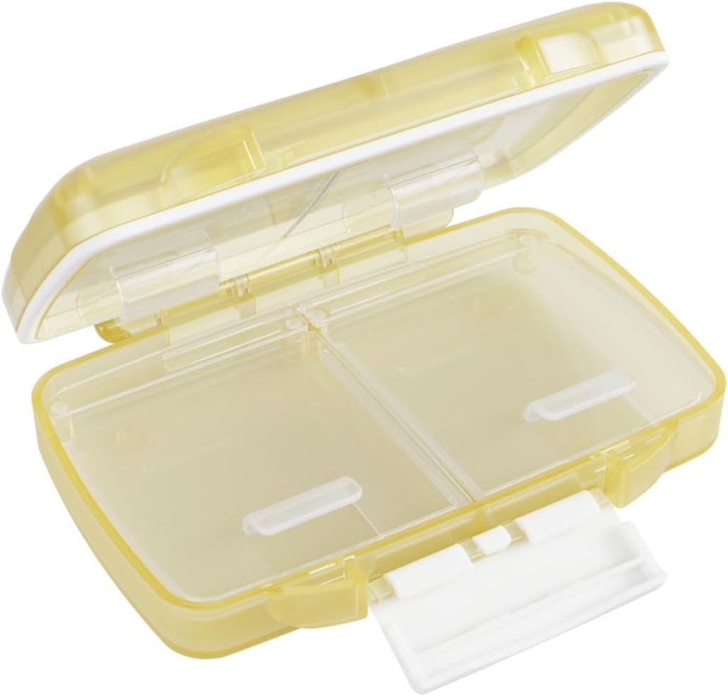 EZY DOSE Moisture-Proof Pill case, 药品计划员, 维生素组织者盒, 旅行友好, Latch-Closure to Secure 内含, 4 多个尺寸的个性比较 紧封, 小, 奶油