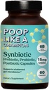 Poop像冠军Gut Power 共生体(Prebiotic,Probiotic,Postbiotic) — 60 Capsules, Vegan, 非GMO 消化健康补编, 65亿 CPU