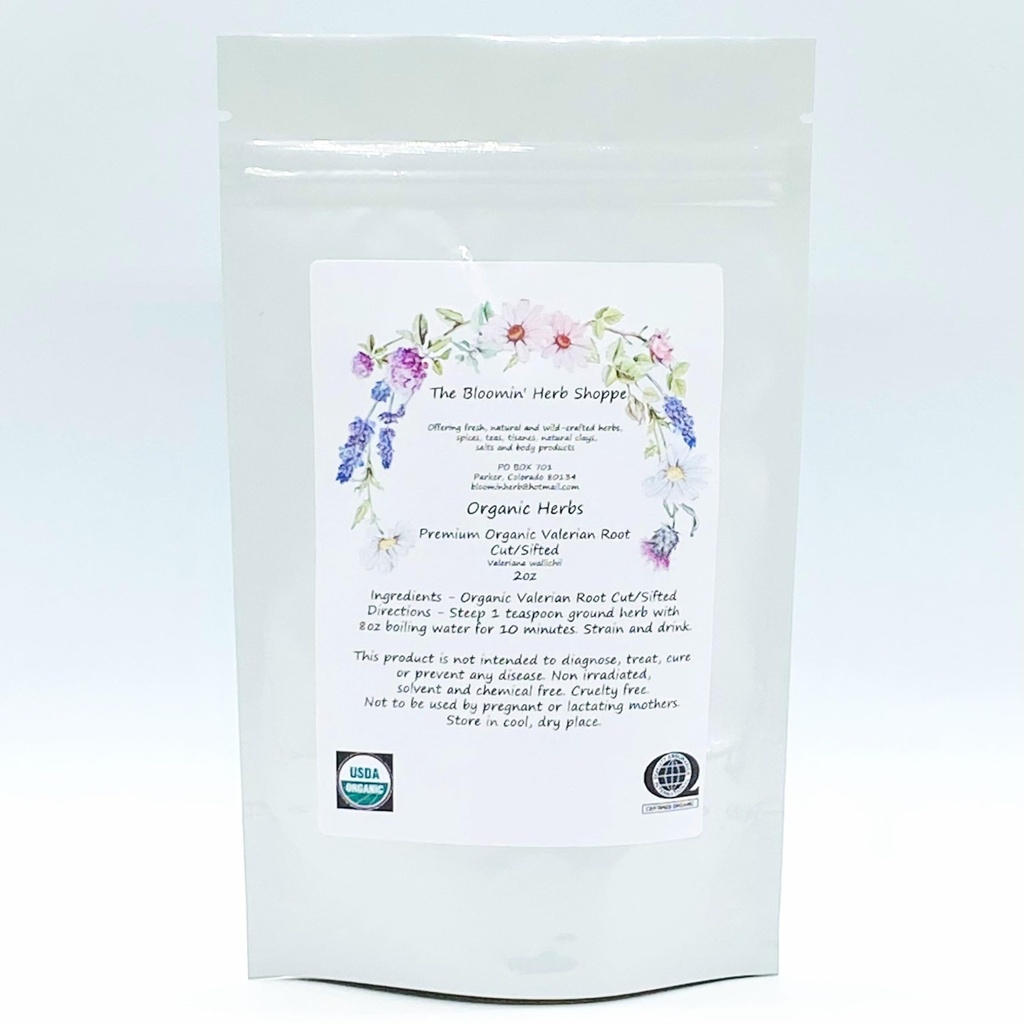 有机精华 安定根切 2oz 布卢明草药店 Valeriana wallichii 新鲜锅茶丁