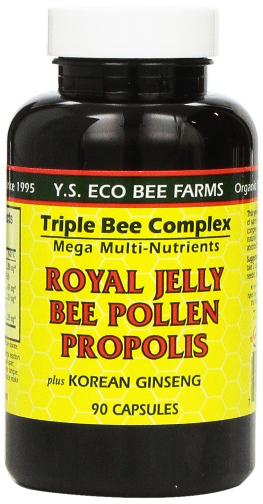 YS 有机农场:皇家Jelly Bee Pollen Propolis w/Ginseng 90厘米