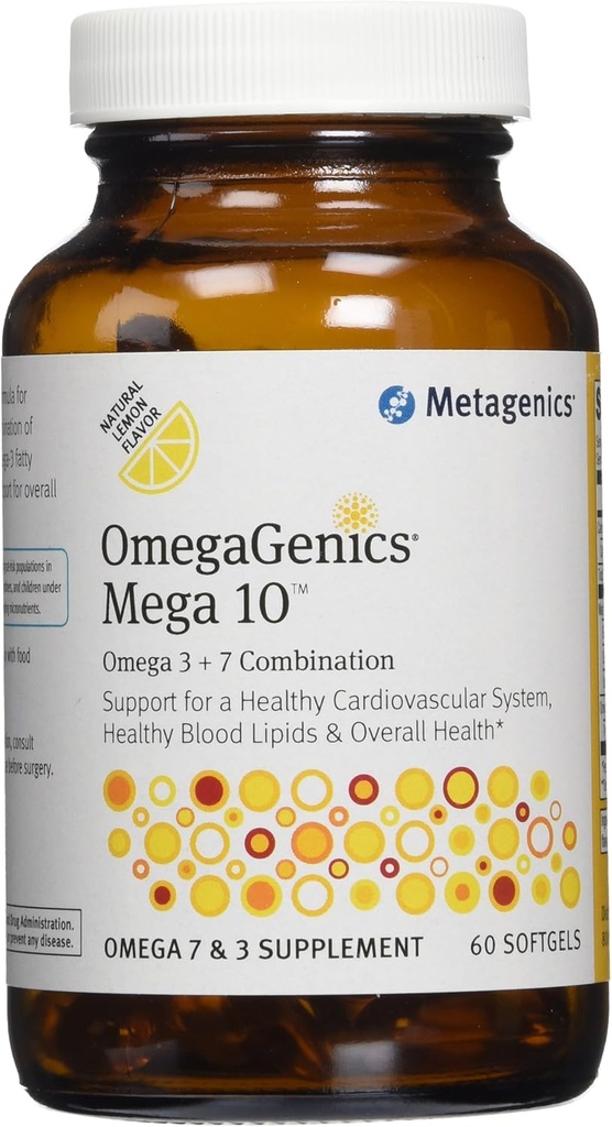 基因组 - OmegaGenics Mega 10 Omega 7+3 组合 - 60 软胶 - 2 包