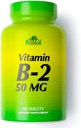 ALFA VITAMINS 维生素B2(Riboflavin)50mg 补充,支持能源生产,皮肤,眼睛和认知健康,非转基因生物,Gluten Free,日常健康和福利100块餐具