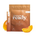 Immune ReadyTM 电解片粉盒 – 豁免靴饮料混合 维生素C,锌皮尔茨,胰岛素粉和β Glucan – 无糖桃-芒果, 15种服务