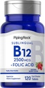 Piping Rock Vitamin B12 亚语 |2500 mcg |120 tablets | 配有 Folic Acid | |  Women  Women  Women  Women  Women  Women  Women  Women | | | | | | | | | | | | | | | | | | | | | | | | | Berry Flavor |  Ve Vegetarian, Non-GMO, Gluten Free