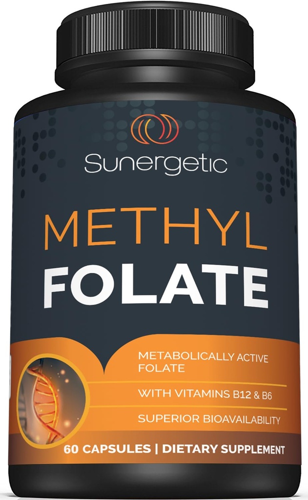 含甲基维生素B12和维生素B6-代谢活性福尔特作为Magnafolate- Methylfolate 400 mcg / Capsule- 60 Capsules
