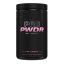 PWDRS 预研粉,所有能源,泵,耐力和强度的自然预研,配有咖啡因(Pink Lemonade)