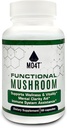 功能性蘑菇 Shiitake、Lions Mane、Maitake、Chaga-Vitality、Clarity和Immune援助 - 60 Capsules