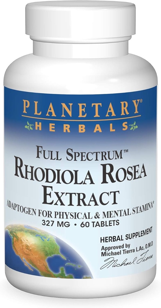 行星草原全谱 Rhodiola Rosea 提取片, 60 个