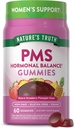 Nature's Truth PMS 荷尔蒙平衡支持女性 Gummys QQ 60 Counter QQ Vegan, Non-GMO & Gluten Free Supplement (英语).