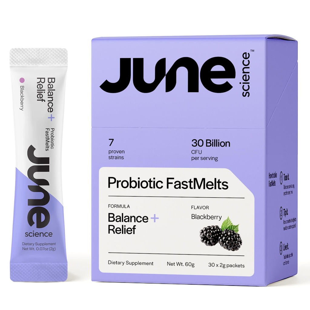 平衡 + 救济 + 快速熔融 Pre + 抗Mood & 压力的Probiotic - BlackBerry Flavor, 30 Powder Sachets