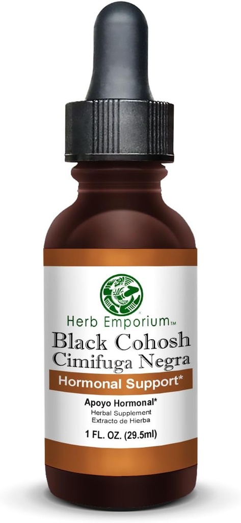 Herb Emporium Black Cohosh Root 提取 1fl. oz. (29.5 ml) 草本植物补充激素支持 (Pack of 1).