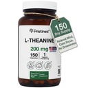 PRISTINE的L Theanine睡眠质量支持氨基酸补充剂 - 200MG 150天供应 - 放松和Mood支持 Capsules - Vegan Non-GMO & Gluten Free