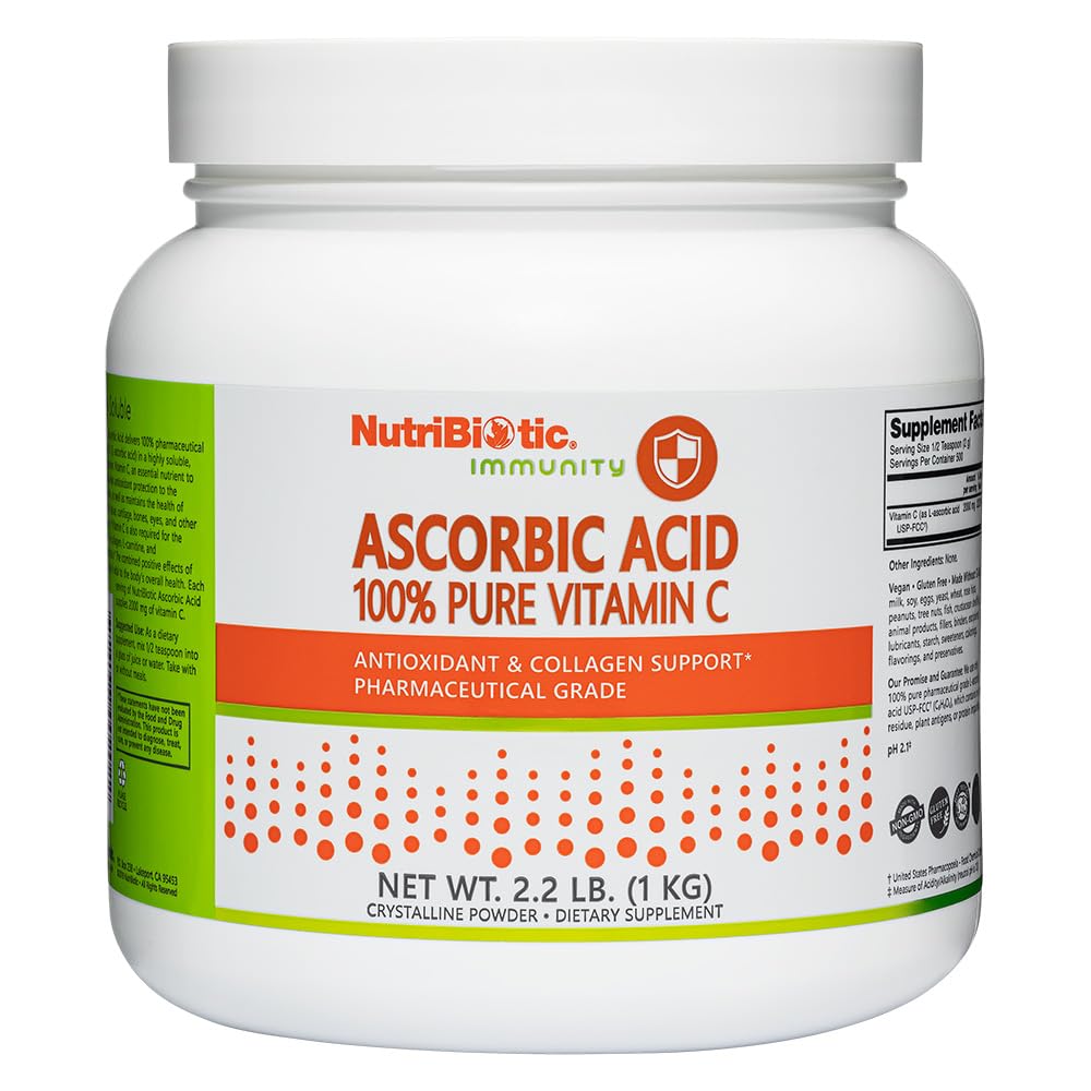 维生素C粉,2.2Lb → 医药级L-Ascorbic酸,2000 Mg Pererering → 基本免疫和抗氧化剂凝胶支持补充 → 维冈,Gluten & GMO Free