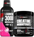 PROSUPS L-Carnitine 3000 无兴奋剂液体射击(31架,龙果)和Creatine 300单水合物(60架)