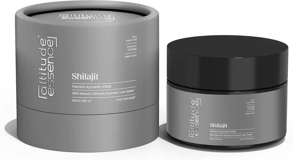 Shilajit,纯喜马拉雅有机物Shilajit Resin, 高概率黄金等级 85+ 追踪矿物和富尔维奇酸 能源,代谢和免疫支持 男女补充(50克)