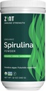 Zint Spiruina Powder, Organical (12 oz): 硫磺支持补充剂,蓝绿色藻类,豁免促进剂,非辐照维冈蛋白