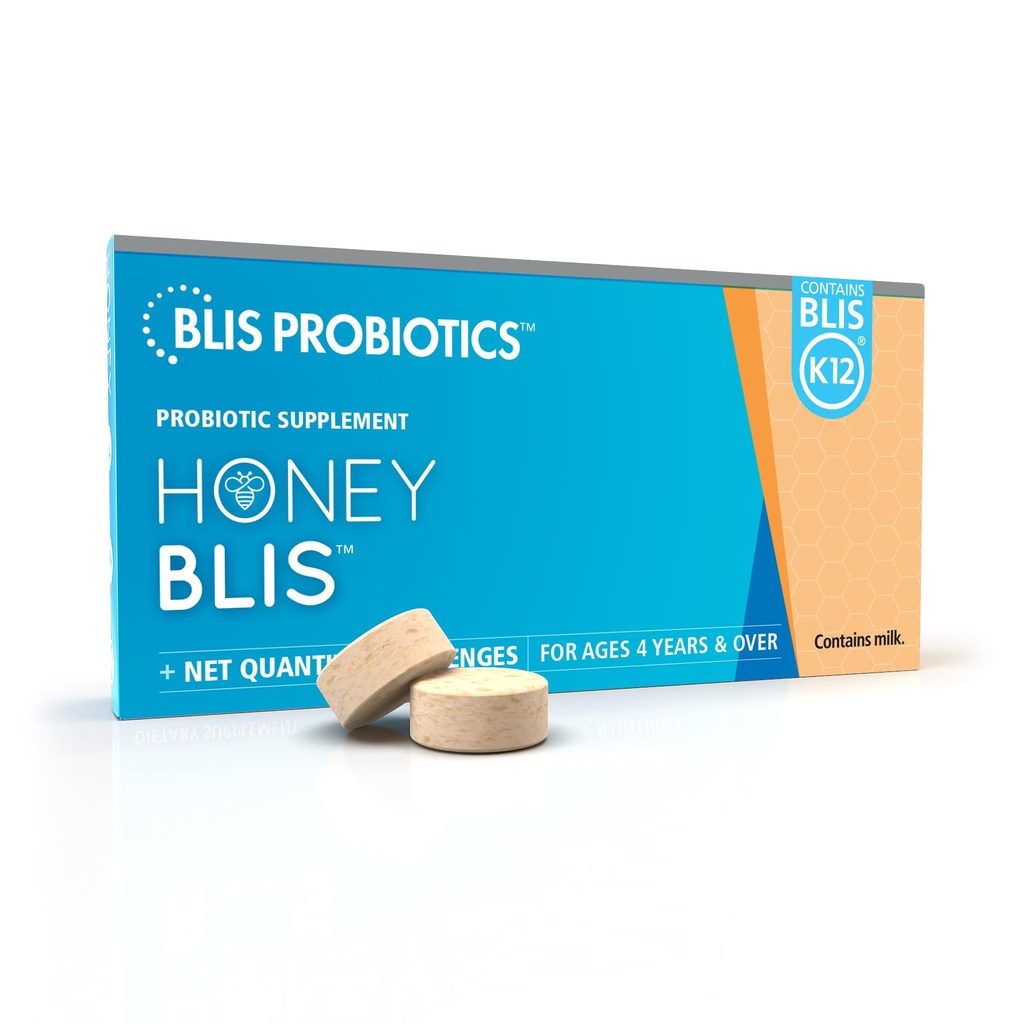 BLIS HoneyBlis 口服避孕喉 -- -- Manuka Honey, K12, 免疫支持 -- -- 16 Lozenges