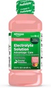   Basic Care Advantage Care Electrolyte Solution with Prevital Prebiotics, Strawberry Lemonade, Hydration Drink, Replenish Electrolytes, Fluid & Zinc, 33.8 fl oz (Pack of 1)