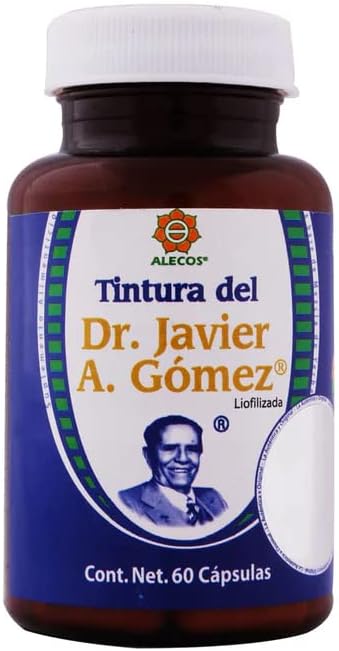 Cápsulas Alecos de Tintura Liofilizada del Dr. Javier A. Gómez, Frasco con, White, 60 Counter (Pack of 1), 600.0克 (克)