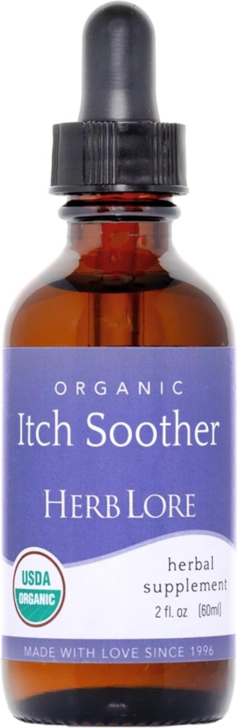 Herb Lore 有机异型痒痒- Soch other Tinctures - Soothes Ichy 妊娠皮肤 & Rash, 液态牛奶硝酸盐, Dandelion & Yellow Dock Liver 支持补充液滴(2 fl oz)