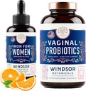 WINDSOR BOTANICALS 阴道避孕药和液态铁补充剂 女性健康支助包