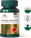 Ubiquinol Premium Ubiquinol CoQ10 + BioPerine (100mg) + 抗氧化剂促进心脏健康(1瓶-60软胶-2mo 供给) → 高吸附性心和血管维生素 → + 非GMO和Gluten Free