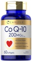 Carlyle CoQ10 200mg Softgels ####60 Counter ####与黑辣椒 ## 强化吸收 #####N-GMO,Gluten Free Supplement
