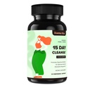 15日 Gut Cleanse Detox for Women & Men, 高级Gentle Got Colon Cleanse Detox with Psyllium Husk, Cascara Sagrada, Senna and Probiotic Natural Laxative, 30 Capsules (英语).