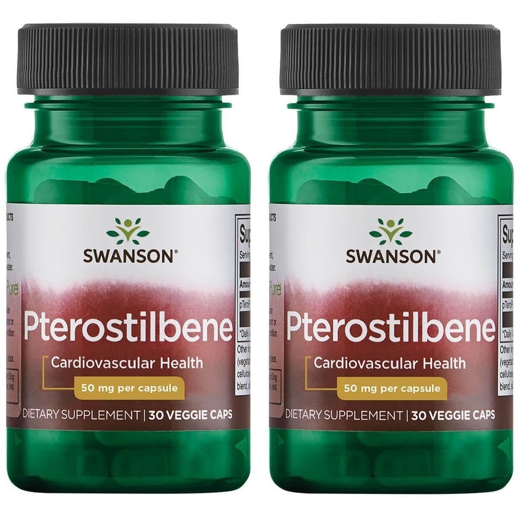 Swanson Pterostilbene 50 mg 30 Veg Caps (2包)