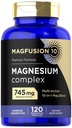 镁复合物补充745mg → 120 Capsules → 10 in 1 Blend → 蔬菜,非GMO, Gluten Free