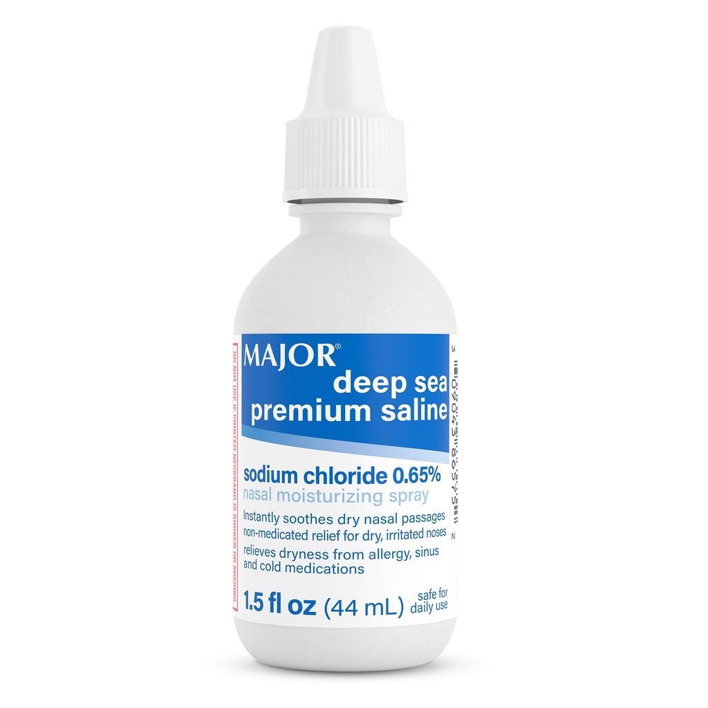 MAJOR Deep Sea Premium Saline, Nasal Moisturizing Spray, 1.5 Fl Oz (1-Pack)