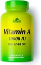 ALFA VITAMINS - 维生素A - 鱼肝油 10,000 IU - 每日饮食补充帮助支持视觉,皮肤和免疫系统 - 100 Softgels
