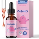 JoySpring Calmize Liquid Magnesium for Kids 有机甘菊和L-Thenine 补充 QQ无糖和Gluten-Free + 冷静支持 QQ 甘油镁