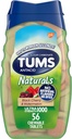 TUMS Naturals 超强抗酸菜用于心脏灼伤救济,黑樱桃和西瓜 - 56 Counter