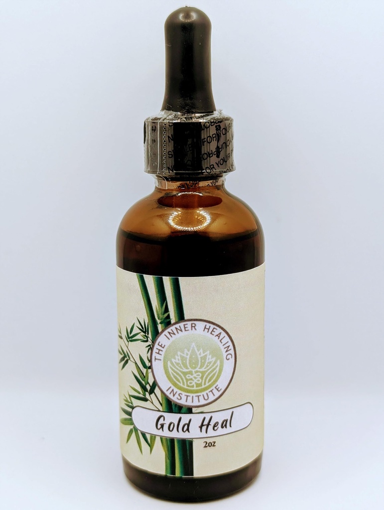 Gold Heal 2oz Tincture - 口服滴水补充剂,一种适用于所有类型感染的天然抗生素,帮助加快治愈过程,包含B12.