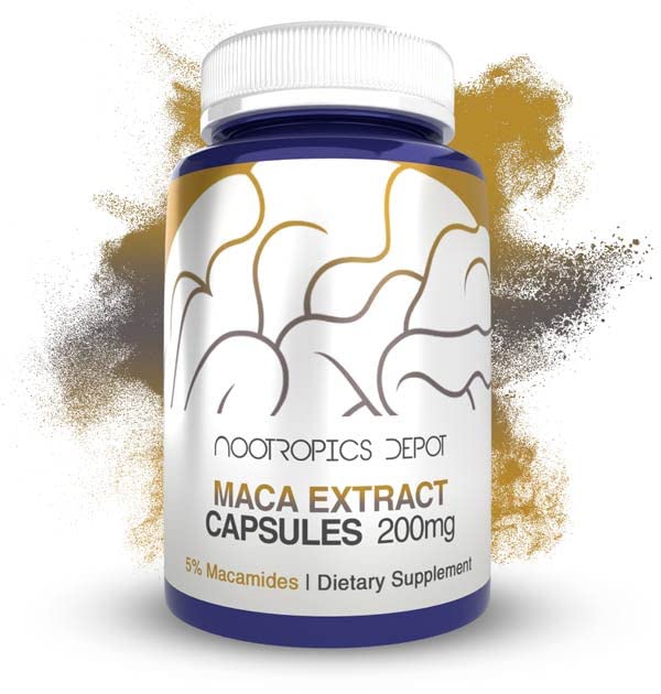Maca Capsules → 5% Macamides → Lepidium meyenii → Mood, 能量和生命力 → 60 计数