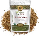 有机途径 圣约翰 Wort Cut & Sifted (Hypericum perforatum) - 草药茶 - 欧洲野生哈维斯特 – Organic, Kosher & UDA 认证 – Vegan, Non GMO & Gluten Free – 起源 - 阿尔巴尼亚 (8 Oz)