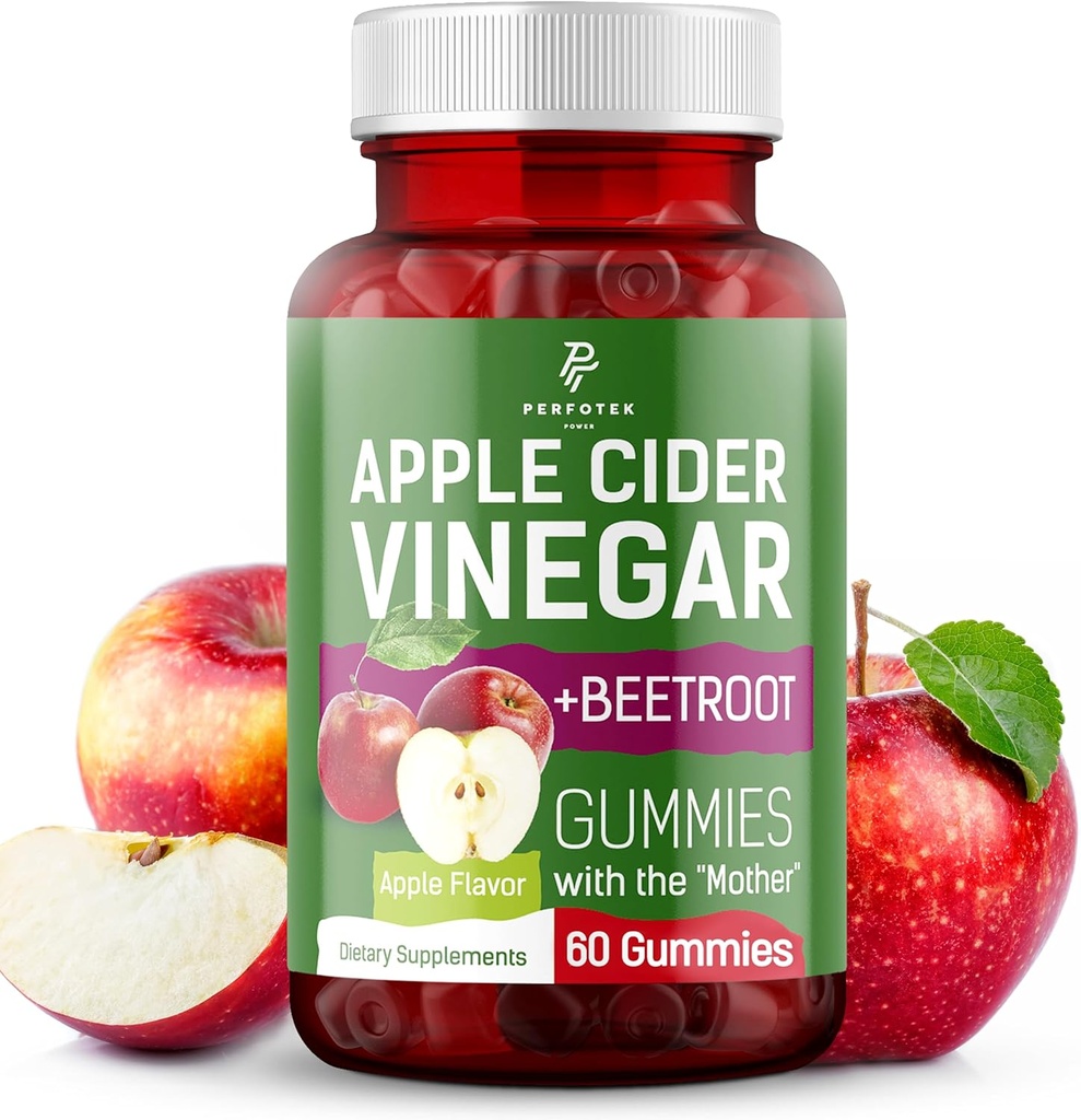 苹果苹果酒 葡萄酒 Gummys - Natural Apple Flavor - 健康 Keto Gummys - 非 GMO, Vegan, Gluten Free - 苹果苹果酒 Gummys (60 Piecs)