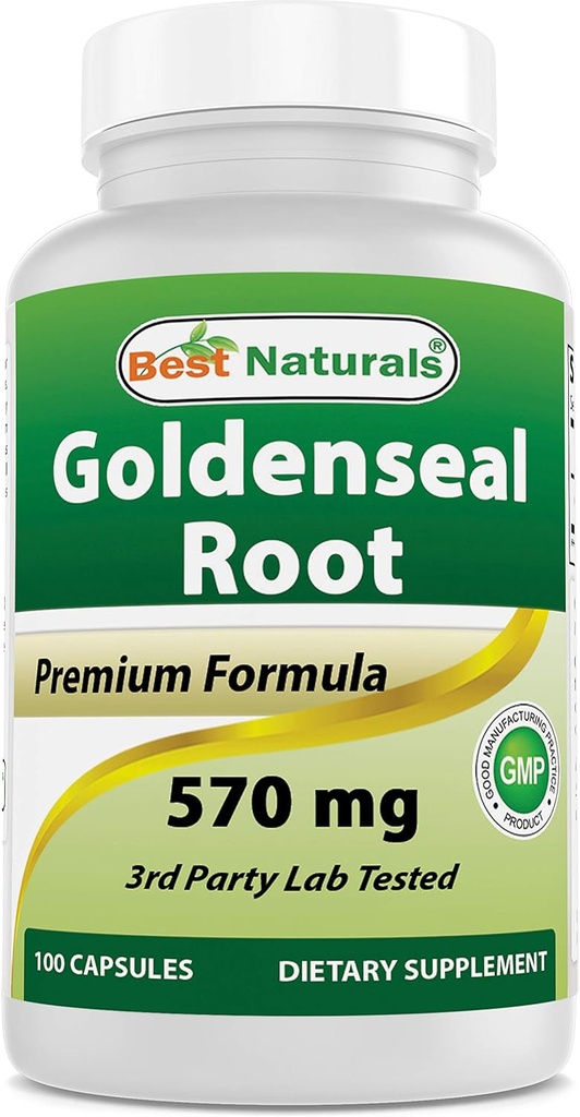 最佳自然金矿根570 mg(非GMO) 100 capsules