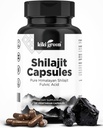KIKI Green Shilajit Capsules - 喜马拉雅增产品,40%富尔维奇酸和追踪矿物 - 每服务一次500毫克的强度、能源、豁免 - 120维根计数